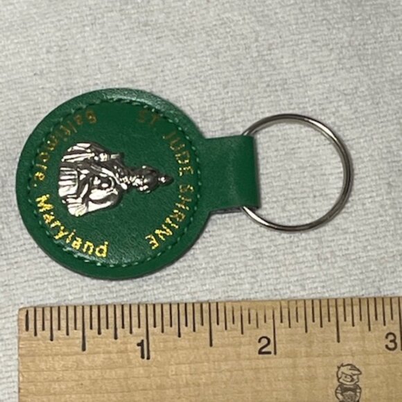 St Jude Shrine Baltimore MD Keyring Fob Green Accessory Charm - Picture 7 of 8